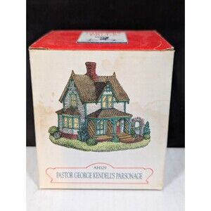 Liberty Falls Pastor George Kendell's Parsonage AH129 Village Building In Box